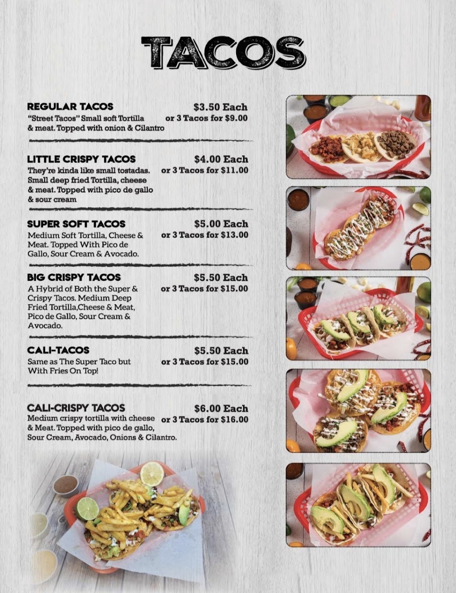 Cali Spartan Mexican Kitchen Menu - Image 2